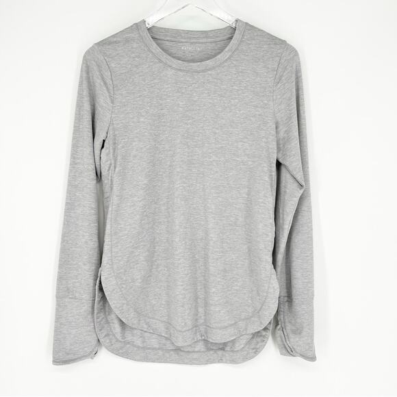 Athleta Uptempo Long Sleeve Tunic Pullover S Grey - Picture 2 of 8